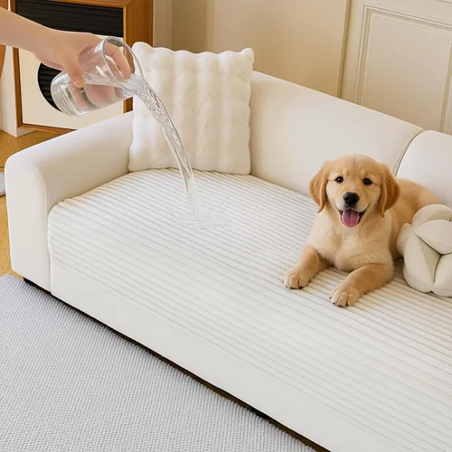 Miniatura 12 de MYSKY HOME Funda de sofá en forma de L, 100% impermeable para mascotas, fundas de sofá modular en forma de L, fundas de sofá antideslizantes