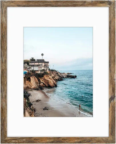 Miniatura 61 de Frametory, Marcos de 8 x 10 para mostrar imágenes de 5 x 7 con paspartú o fotos de 8 x 10 sin paspartú, vidrio resistente a roturas, accesorios