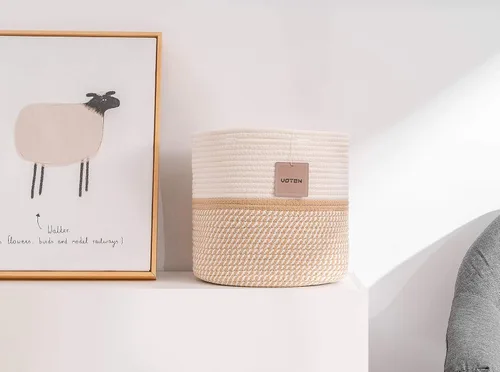 Miniatura 4 de voten - Canastas de almacenamiento de cubos de 11 x 11 pulgadas, para organizador de cubos de 12 x 12 pulgadas, elegantes y duraderas, contenedores