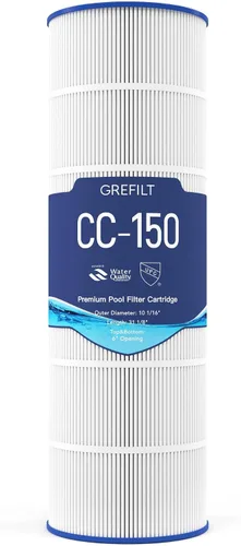 Cartucho de filtro de piscina CC150, compatible con Pentair Clean & Clear 150, reemplaza a Pleatco PAP150, Unicel C-9415, Pentair R173216, 150 pies