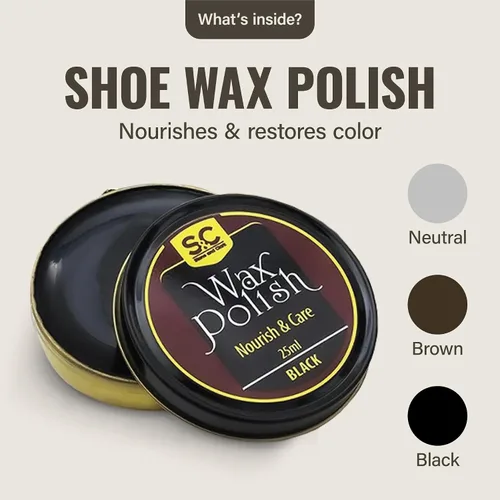 Miniatura 4 de Stone and Clark Original Shoe Polish & Care Kit - Leather Shoe Shine Kit for Men & Women