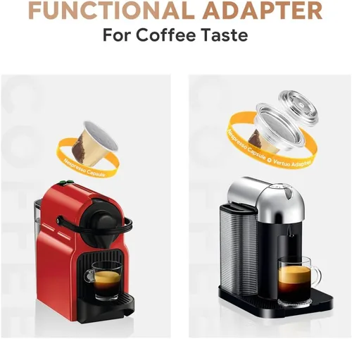 Miniatura 7 de Adaptador de cápsulas de café reutilizable compatible con Nespresso Vertuo, ENV135 y VertuoLine GCA1, convertidor de cápsulas de café de acero