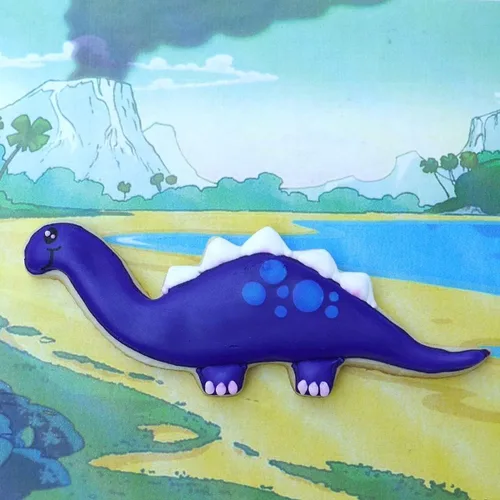 Miniatura 8 de Juego de cortador de galletas de dinosaurio, 8 piezas, acero inoxidable