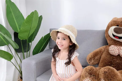 Miniatura 6 de Sombrero de paja para el sol con lazo, para la playa y el verano