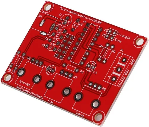 Miniatura 6 de XR2206 HighAccuracyFunction Generador Módulo generador Kit de bricolaje, generador de forma de onda de frecuencia ajustable sinusoidal, triangular