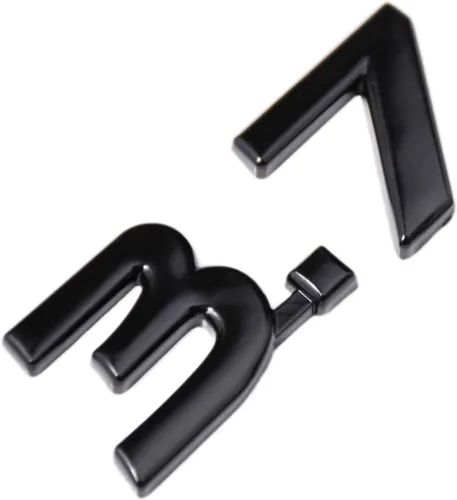 Miniatura 3 de 2x Emblemas de calcomanía de metal negro 3.7 para guardabarros laterales y maletero para Infiniti Q50 QX70 G37 G37X
