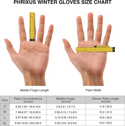 Miniatura 7 de PHRIXUS Guantes de esquí para hombre y mujer, impermeables, para invierno, cálidos, 3M, Thinsulate, guantes de esquí y nieve, snowboard y motos