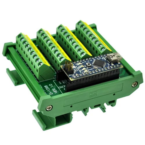 Miniatura 7 de Tablero del módulo de ruptura del bloque de terminales del tornillo del montaje en carril DIN para Arduino Nano/Micro.