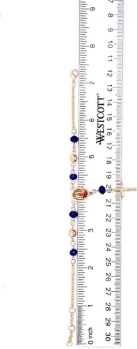 Miniatura 6 de Pulsera Rosario Pequeño Colgante Virgen de Guadalupe y Crucifijo