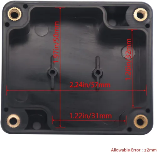 Miniatura 3 de Caja de proyecto IP65 Caja de conexiones impermeable ABS cajas eléctricas negras para bricolaje, Estuche electrónico para proyectos de energía, Caja