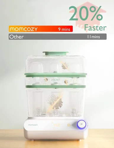 Miniatura 4 de Momcozy Esterilizador y secadora de botellas grandes de 3 capas y calentador de botellas Momcozy