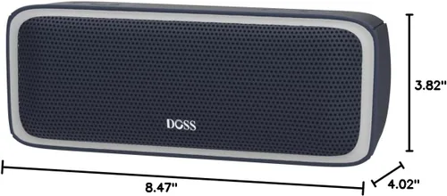 Miniatura 10 de DOSS Bocina SoundBox Pro Bluetooth inalámbrica portátil con sonido estéreo de 20 W, bajos adicionales activos, conexión inalámbrica estéreo, luces