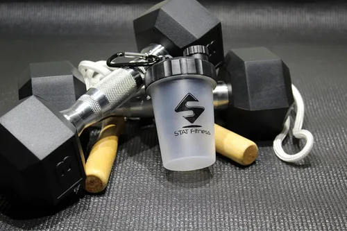 Miniatura 7 de Mini Shot (paquete de 3) Recipiente de proteína en polvo para preentrenamiento, embudo de suplemento con llavero, contenedor de viaje para gimnasio