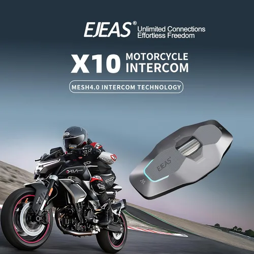 Miniatura 2 de SolaMr X10 Auriculares Bluetooth para Casco de Motocicleta Altavoces Audífonos, Intercomunicador para Casco de Esquí Sistema de Comunicación