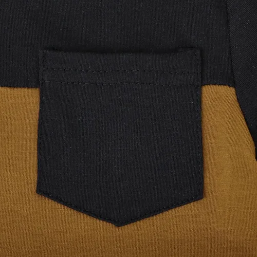 Miniatura 88 de Ropa para bebé niño pequeño, trajes de verano de manga corta, camiseta de retazos y pantalón con bolsillo, conjunto de 2 piezas, 12 meses a 4 años