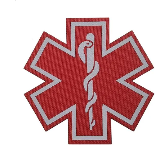 Miniatura 6 de 2 parches reflectantes para médicos, con parte trasera de gancho para ropa de 2.76 pulgadas Color 5