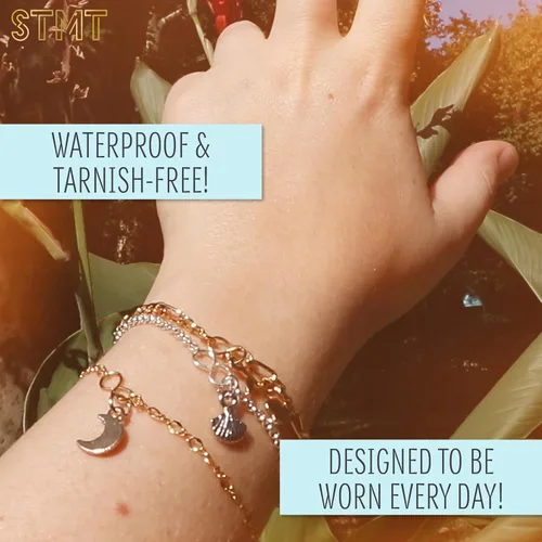 Miniatura 4 de Kit de joyería DIY de infinidad de STMT, haz 10 pulseras para siempre, cadenas de pulsera permanentes, sin necesidad de soldadura, ajuste