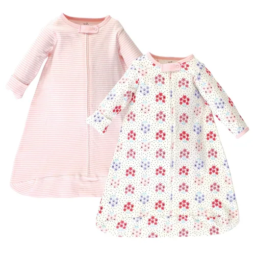 Miniatura 7 de Touched by Nature Saco de dormir unisex de algodón orgánico de manga larga para bebé, manta, mariposas brillantes, 0-3 meses