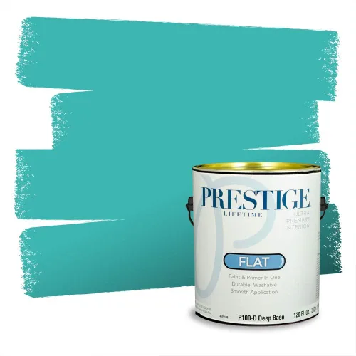 Miniatura 945 de Pintura Exterior + imprimación PRESTIGE, todo-en-uno, 1 galón, acabado mate, color comparable al Valspar* Royal Gray* VS151-Gris real