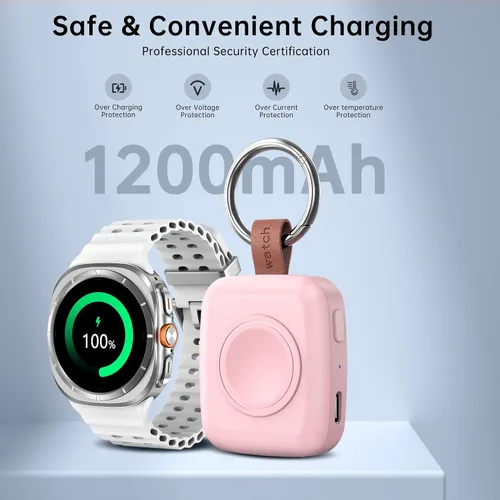 Miniatura 3 de Cargador magnético inalámbrico para Samsung Galaxy Watch 8, cargador magnético inalámbrico de 1200 mAh para Samsung Galaxy Watch 8/8 Classic/Ultra