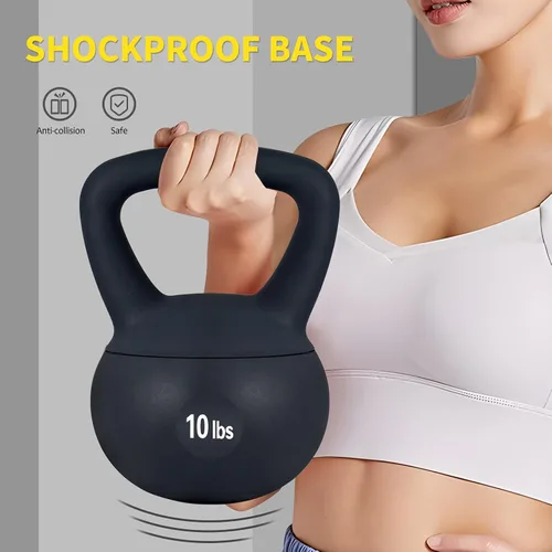 Miniatura 8 de DlandHome Pesas rusas para entrenamiento de fuerza, ideal para entrenamiento de cuerpo completo y entrenamiento de fuerza, mango de fácil agarre