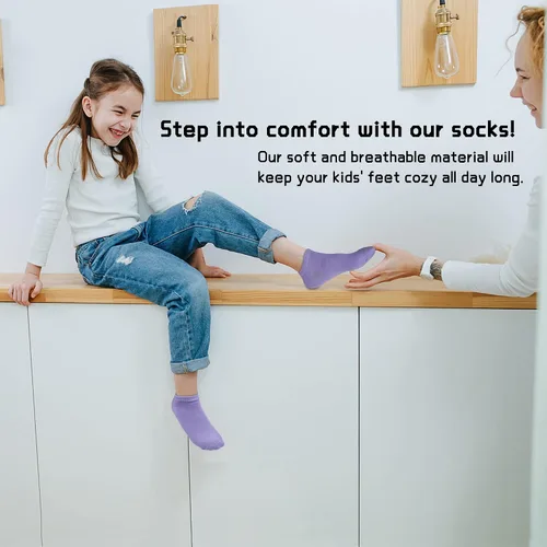 Miniatura 5 de Calcetines para niños Juego de 25 pares de calcetines de tobillo para niños y niñas (0 a 14 años)