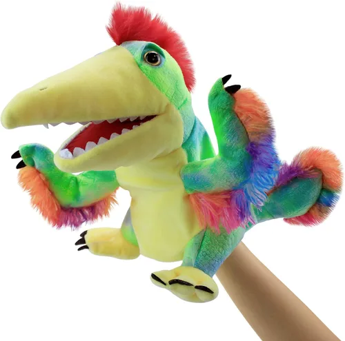 Miniatura 11 de Marionetas de mano, marionetas para niños, marionetas de dinosaurio, juguetes de dinosaurio, marioneta de dinosaurio de peluche, marioneta de mano