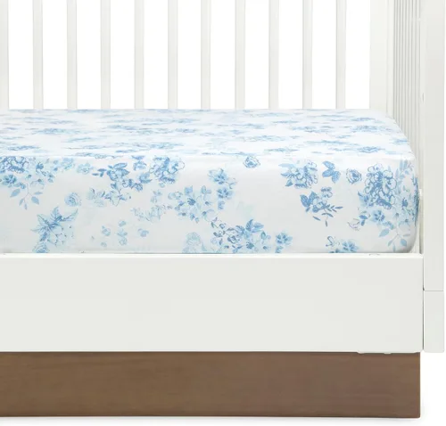 Miniatura 9 de Delta Children Sábanas bajeras para cuna para niñas y niños, sábana bajera 100 % algodón orgánico para colchones estándar de cuna y niños pequeños