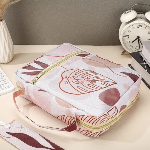 Miniatura 2 de Laumoi Funda para la Biblia para mujer, funda de Biblia floral de 10 pulgadas, bolsa protectora portátil para suministros de estudio bíblico, Varios