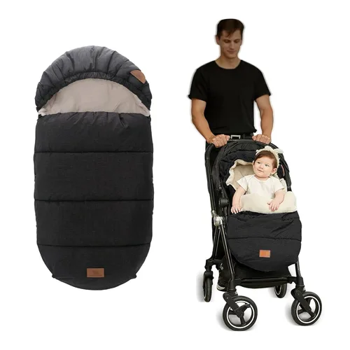 LAT - Saco de dormir para bebé, cálido, universal, saco de dormir para cochecito para clima frío, saco impermeable para niños pequeños (desmontable,