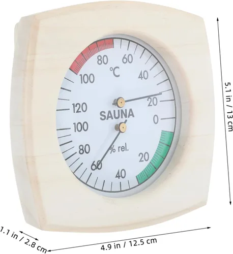 Miniatura 2 de Indoor Sauna Temperature Gauge Analog Humidity Multifunctional Wall Mounted Thermometer for Sauna