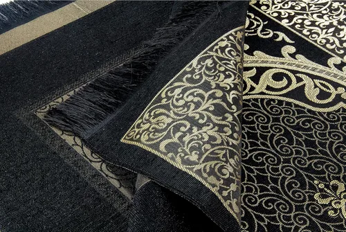 Miniatura 7 de ihvan online Alfombra de oración musulmana y cuentas de oración con caja de regalo cilíndrica de diseño elegante, Janamaz, suave sajadah, juego