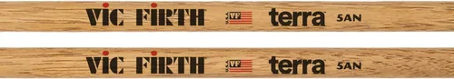Miniatura 2 de Vic Firth 5ATN Terra - Baquetas de madera, punta de nailon