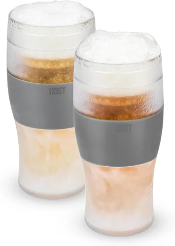 Miniatura 20 de Host Freeze, Tazas Congelables, Juego de Pintas Congelables, Cerveza Mantén Tus Bebidas Frías, Vasos Aislados de Doble Pared, Vaso Térmico para Café