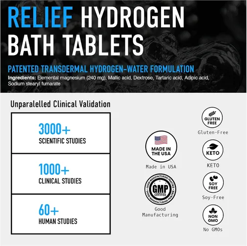 Miniatura 6 de Nuevas tabletas de bomba de baño de hidrógeno en relieve: relaja los músculos, calma las molestias y recupera naturalmente - Remojar hidrógeno
