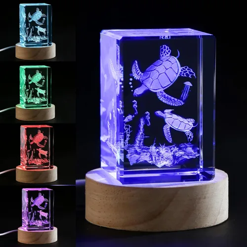 Miniatura 12 de Lámpara de cristal del árbol de la vida 3D, base de luz cambiante, regalos del árbol de la vida para mujeres, celta, Navidad, regalo de cumpleaños