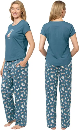 Miniatura 2 de PajamaGram PJs For Women Set - Women Pajamas, Short Sleeve, 100% Cotton