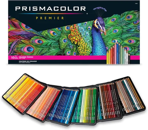 Prismacolor Premier - Lápices de color, núcleo blando, colores surtidos, 150 unidades - Duraderos, vibrantes, ultra suaves, para colorear para