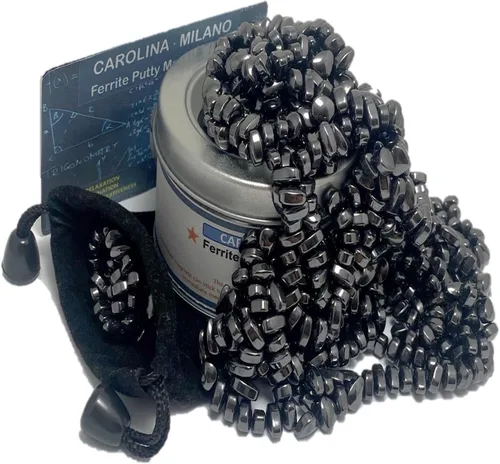700 piezas de masilla de ferrita de cangrejos negros para adultos, piedras de ferrita para adultos, juguete de escritorio de oficina, cuentas de