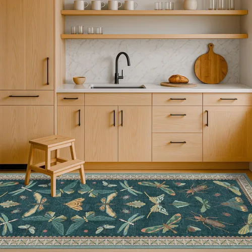 Miniatura 93 de Hazo Haus Alfombra de Baño Bohemia Lavable 2x3, Alfombras Pequeñas para Cocina, Tocador, Puerta Principal Entrada Interior, Antideslizante Pelo Bajo