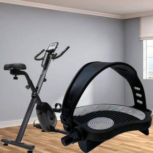 Miniatura 7 de YBEKI Pedales de bicicleta estática con correas para bicicleta giratoria y bicicleta estática de interior, garantía de 6 meses