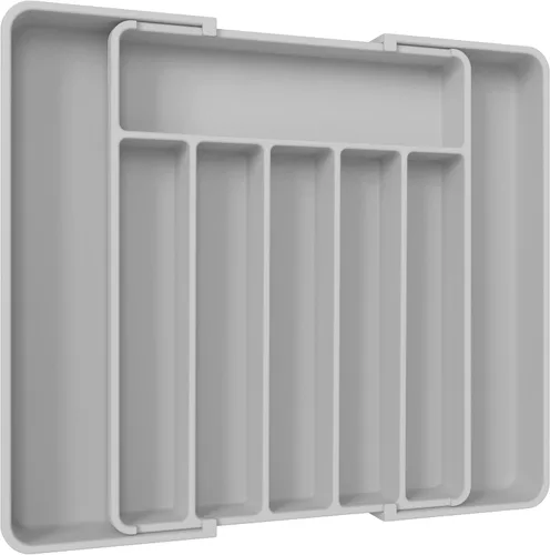 Miniatura 15 de Aujen Organizador de cubiertos – Organizador de cajones de cocina expandible, organizador de utensilios ajustable, bandeja de cubiertos