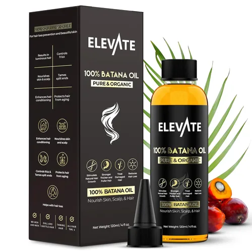 Miniatura 10 de Elevate Aceite de batana para el crecimiento del cabello Aceite orgánico crudo 100% puro y natural de Honduras Suero prensado en frío y sin