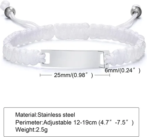 Miniatura 75 de Pulsera de barra para bebé: chapado en oro de 18 quilates, pulsera con placa de identificación personalizada para niños pequeños de mamá, nombre