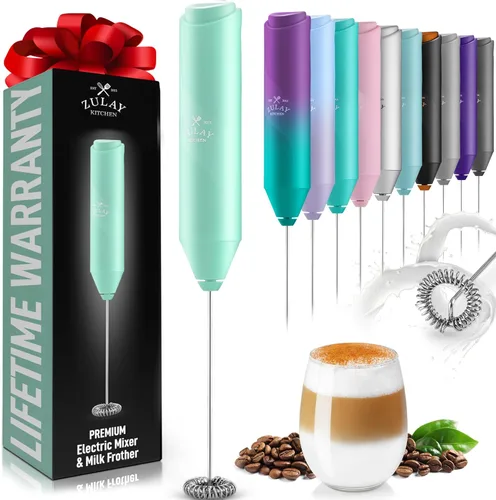 Miniatura 12 de Zulay Kitchen - Batidor eléctrico de mano para café, lattes, capuchinos, matcha y chocolate caliente, mezclador portátil para bebidas, accesorio