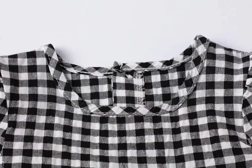 Miniatura 7 de HILEELANG Vestidos de manga corta para niñas pequeñas