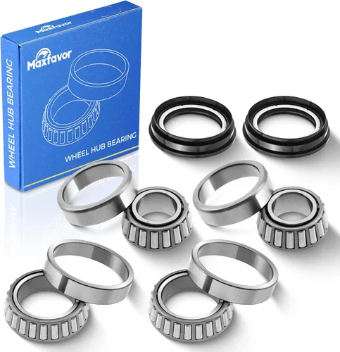 Maxfavor 6 piezas de rodamientos de rueda delantera y conjunto de cubo Compatible con 1986-1990 1991 1992 1993 1994 Nissan D21 Pickup XE Base 2.4L
