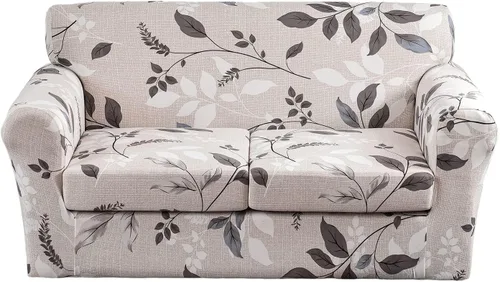 Miniatura 29 de CRFATOP Fundas elásticas para sillón de 2 plazas suaves con diseño floral para perros, fundas elásticas para sillón de 1 plaza, fundas lavables