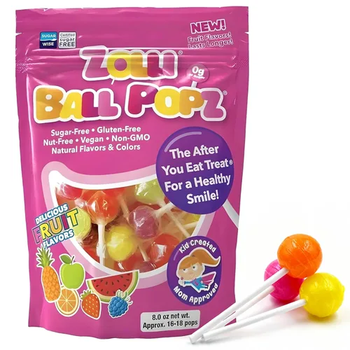 Miniatura 15 de Zollipops The Clean Teeth Pops Gabby's Dollhouse - Paletas anticaries, Ball Popz, paquete de 2 unidades de 10.4 onzas
