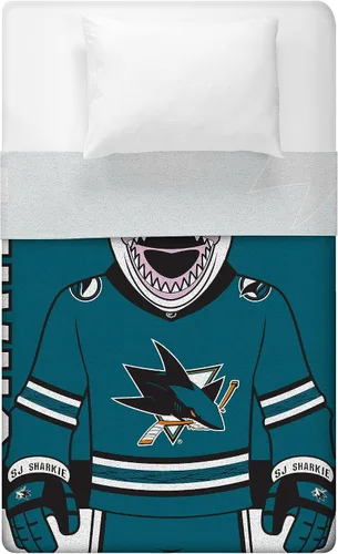 Miniatura 36 de Sleep Squad Anaheim Ducks Wild Wing Mascot - Manta de felpa Raschel de 60 x 80 pulgadas, una manta de mascota de la NHL